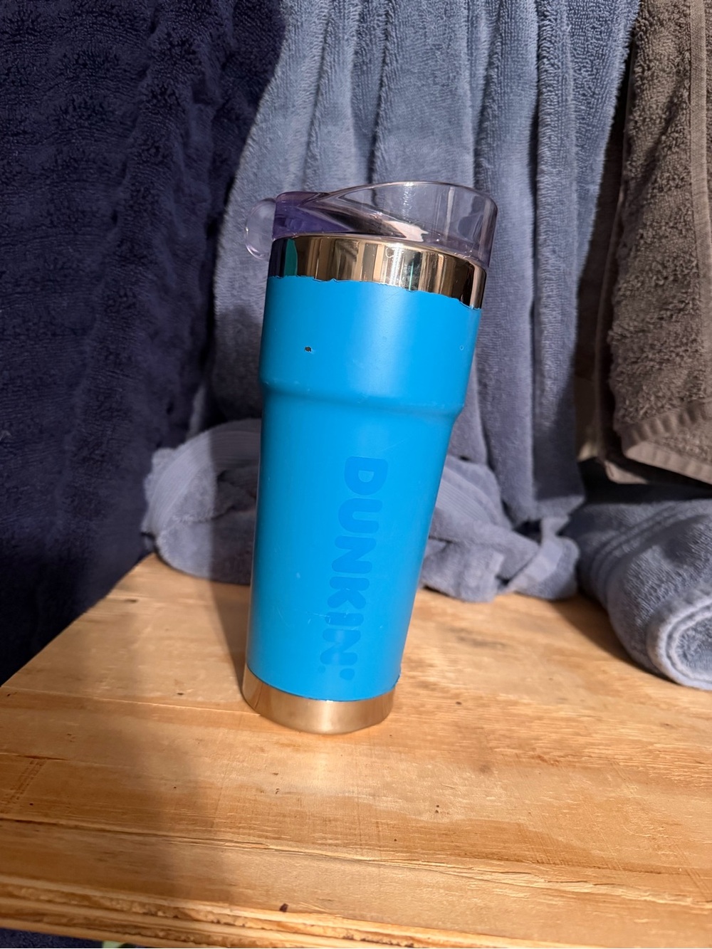 Blue Dunkin Insulated Travel Mug